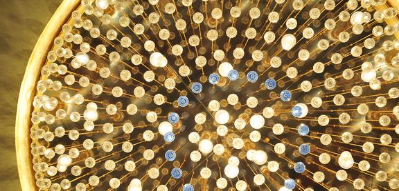 Kronleuchter im Krystallpalast Varieté.