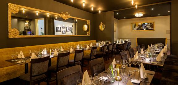 Blick ins Restaurant im Krystallpalast Varieté.